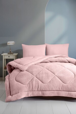 Çift Kişilik Yumuşak Pudra Çift Taraflı Welsoft Yorgan Wellsoft - Eva