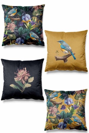 MNZ - مضاعفة الجانب المطبوعة خط الاستواء نمط 4 قطع سويد رمي وسادة القضية - Pilloveland