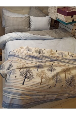 MNZ-مزدوج الجانب مزدوج اللون واحد بيك غطاء غطاء غطاء مع الأوراق المطوية PikeliTKNev - ŞENER HOME