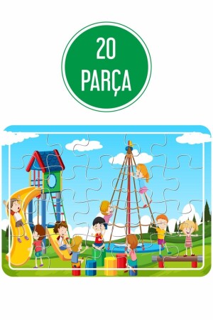 Çiftçi Çocuk Ve At Arabası, Oyun Parkı, Deniz Ve Tatil, Denizaltı Ahşap Puzzle Seti PUZZ1626 - 4