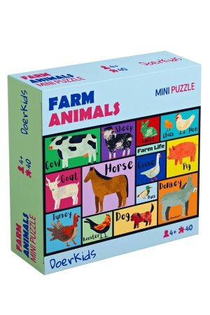Çiftlik Hayvanları Mini Puzzle 40 Parça 4 Yaş - 1