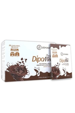 Çikolata Aromalı 27gr x 30 Adet Dipomix001Çi - 1