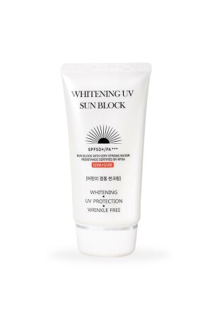 كريم لمراقبة الشمس من مكافحة التجاعيد MNZ-Anti-Wrinkle Whitening Sun Care Cream للكسور والبقع في الجلد Spf 50 + / Pa + - Jigott