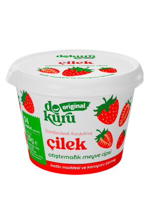 Çilek Kuru Meyve Cipsi - Dondurularak Kurutulmuş Freeze Dried Çıtır Çilek - dokuru