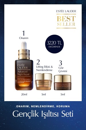 Cilt Bakım Seti - Advanced Night Repair Serum 20ml - Göz Kremi 5ml - Revitalizing Supreme Krem 5ml - 2