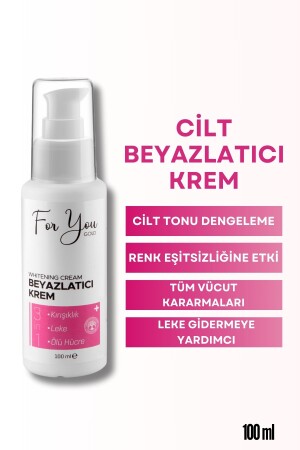 Cilt Beyazlatıcı Krem (Kararma Karşıtı - Ton Eşitleyici - Renk Açıcı Krem) BEY.01 - 2