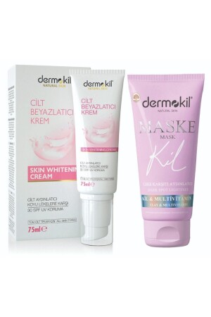 Cilt Beyazlatıcı Krem Ve Leke Karşıtı Aydınlatıcı Maske 75 ml 8697916005391 - Dermokil