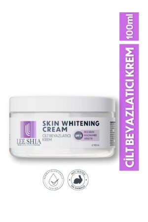 Cilt Beyazlatıcı Leke Kremi 100 ml (RICE BRAN, NIACINAMIDE, ARBUTIN, SPF15) 0106 - Lee Shia