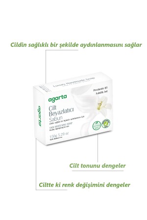 Cilt Beyazlatıcı Ve Cilt Tonu Eşitleyici Bitkisel Sabun 150 gr - 4