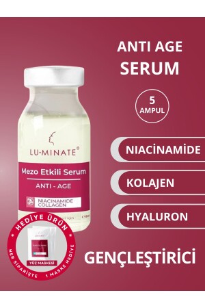 Serum Niacinamide Kolajen Hyaluron Gözenek Sıkılaştırıcı Yaşlanma Ve Kırışıklık Karşıtı 5*8 ml LT00025 - 1