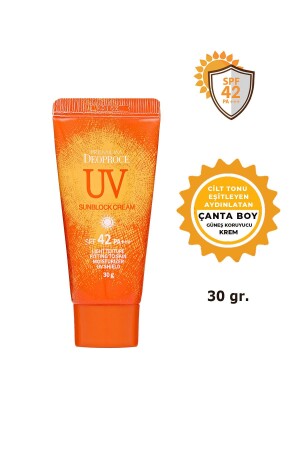 Cilt Tonunu Eşitleyen Aydınlatan Yüksek Koruma Faktörlü Güneş Kremi 30g Uv Sunblock Cream 8809738315811 - 1