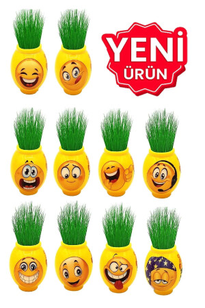 Çimoji Emojili Yeni Nesil Çim Adamlar - 24 Adet ERBY1 - 3