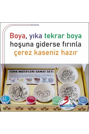 Çini Kase Boyama Seti Seramik Ve Taş Boyama Sanat Setleri PRA-1389232-1105 - 9