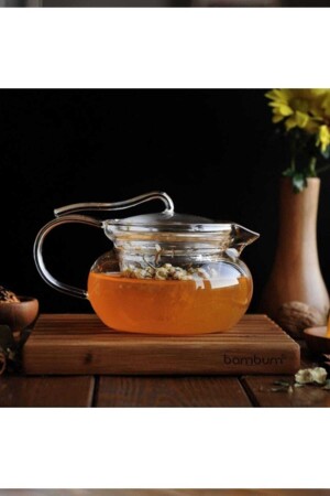 Cinnamon Süzgeçli Demlik 450 Ml T1615 - Bambum