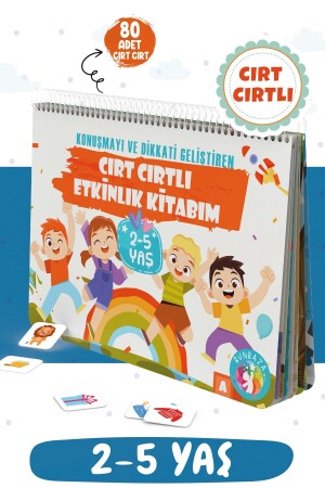 Cırt Cırtlı Etkinlik Ve Aktivite Kitabı 2-5 Yaş- Konuşma Ve Dikkat Geliştiren Eğlenceli Kitap - 1