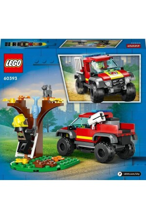 ® City 4x4 Feuerwehr-Rettungseinsatz 60393 – Bauset für Kinder ab 5 Jahren (97 Teile) Lego 60393 - 6