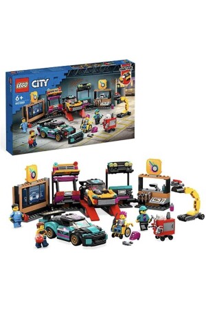 ® City Araç Modifiye Atölyesi 60389 - 6 Yaş ve Üzeri Çocuklar için Yapım Seti (507 Parça) LEGO 60389 - 1