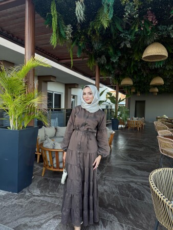 City Dress - Kahve - Duendeca