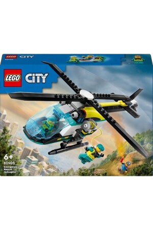 ® City Emergency Rescue Helicopter 60405 – Bauset für Kinder ab 6 Jahren (226 Teile) - 4