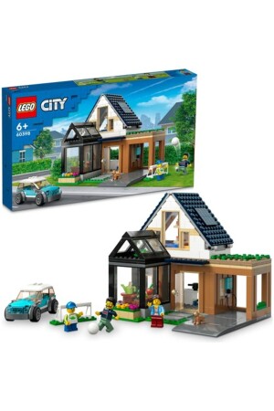 ® City Familienhaus und Elektroauto 60398 – Kreatives Bauspielzeug für Kinder ab 6 Jahren - 1