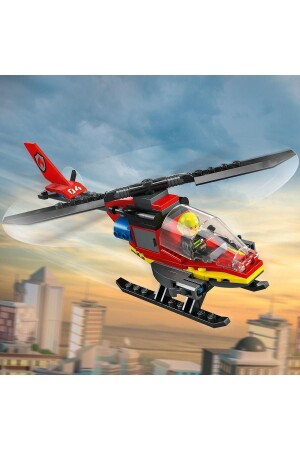 ® City Fire Rescue Helicopter 60411 – Bauset für Kinder ab 5 Jahren (85 Teile) - 6