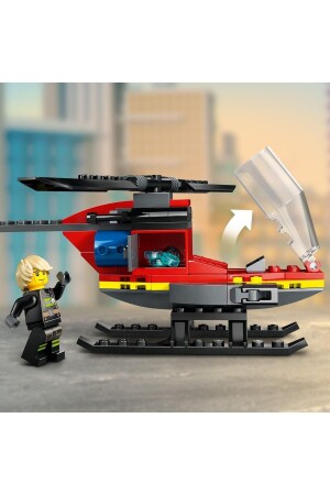 ® City Fire Rescue Helicopter 60411 – Bauset für Kinder ab 5 Jahren (85 Teile) - 7