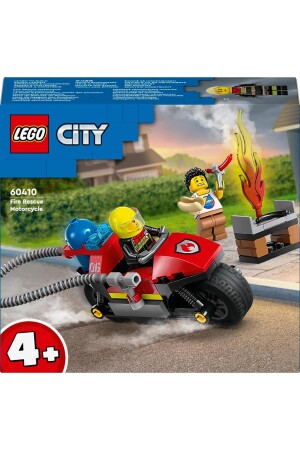 ® City Fire Rescue Motorrad 60410 – Bauset für Kinder ab 4 Jahren (57 Teile) - 4