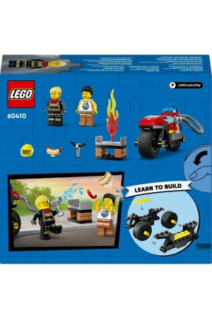 ® City Fire Rescue Motorrad 60410 – Bauset für Kinder ab 4 Jahren (57 Teile) - 5