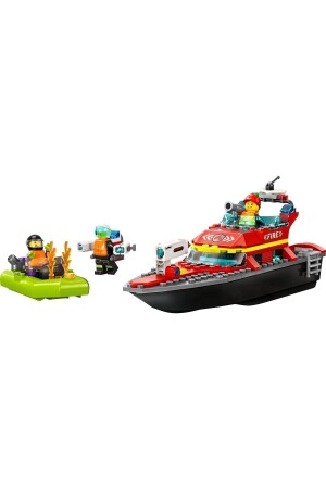 ® City İtfaiye Kurtarma Teknesi 60373 - 5 Yaş ve Üzeri Çocuklar için Yapım Seti (144 Parça) LEGO 60373 - 3