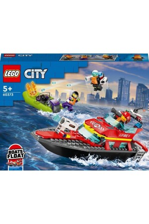 ® City İtfaiye Kurtarma Teknesi 60373 - 5 Yaş ve Üzeri Çocuklar için Yapım Seti (144 Parça) LEGO 60373 - 4