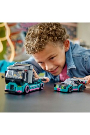 ® City-Rennwagen und Autotransporter 60406 – Bauset für Kinder ab 6 Jahren (328 Teile) - 8