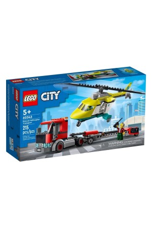 City Rescue Helicopter Transport 60343 – Für Kinder ab 5 Jahren (215 Teile) RS-L-60343 - 6