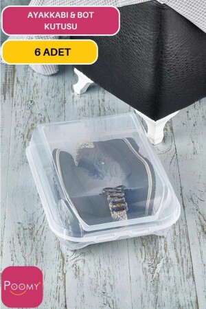 Stiefel Stiefel Schuhe Aufbewahrungsbox 6 Stück /cn. 14 cn14t - Poomy