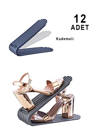 مجموعة من 12 مجموعة من رامات الأحذية القابلة للتعديل - Smartware