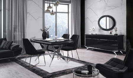 Clara Black Silver Esszimmer - 11