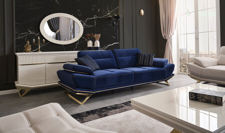 Clara Gold Sofa-Set - 9