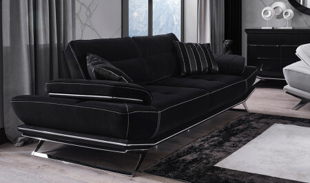 Clara Schwarzes Sofa - 5