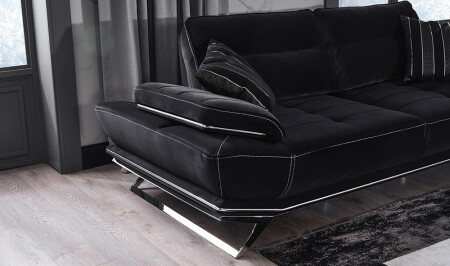 Clara Schwarzes Sofa - 6