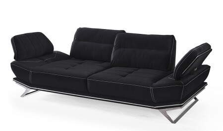 Clara Schwarzes Sofa - 8