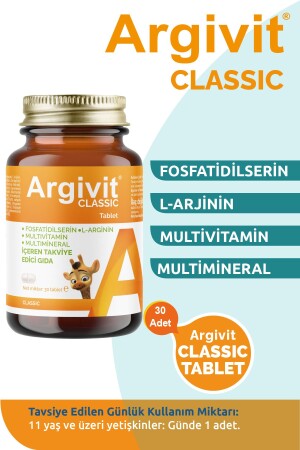 Classic L-arginin- Multivitamin- Multimineral Tablet 30 Adet - 1