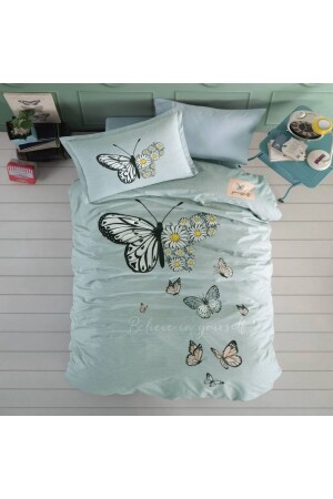 Clasy Tek Kişilik Ranforce Nevresim Takımı Daisy Love Mint Çocuk Genç Nev. Tk. Daisy Love V1 - DENİZLİ ÇEYİZ