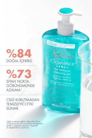 Cleanance Gel Yüz Yıkama Jeli Nettoyant Cleansing Gel 400 Ml 2'li Avantaj Set - 4