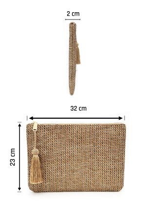 Cleopatra Damen-Clutch & Portfolio aus Stroh C062203 - 4