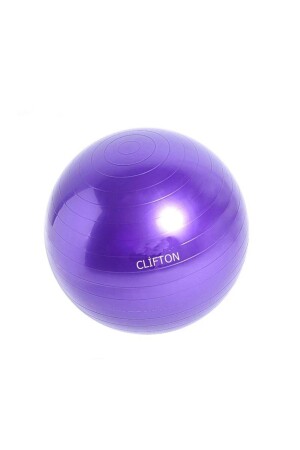 Clifton Pilates-Ball, groß, 65 cm, Lila + Pumpe als Geschenk - 1