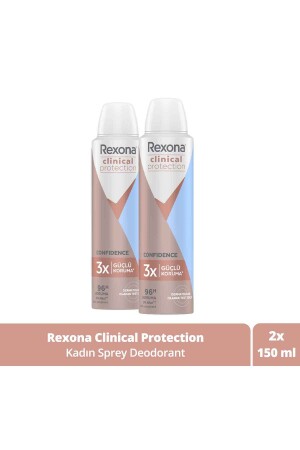 Clinical Protection Damenspray Deodorant Confidence 96 Stunden Schutz 150 ml X2 - 1