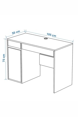 Clm107-beyaz-kapaklı Çalışma Masası - 5