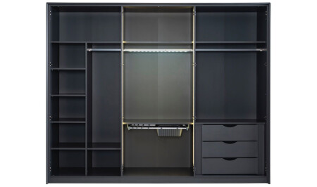 Clodia 6-türiger Kleiderschrank - 3