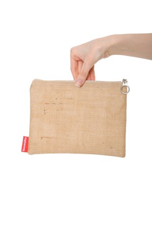 Clutch-Portfoliotasche aus Jute - 4