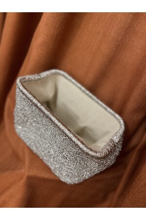 Clutch-Tasche in Metallic-Gold - 5