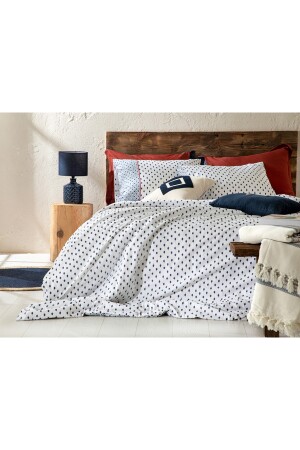 Coastal Bliss Cotton King Size Bettbezug-Set, 240 x 220 cm, Blau, TYC00440935616 - 4